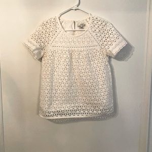 J.Crew eyelet top..